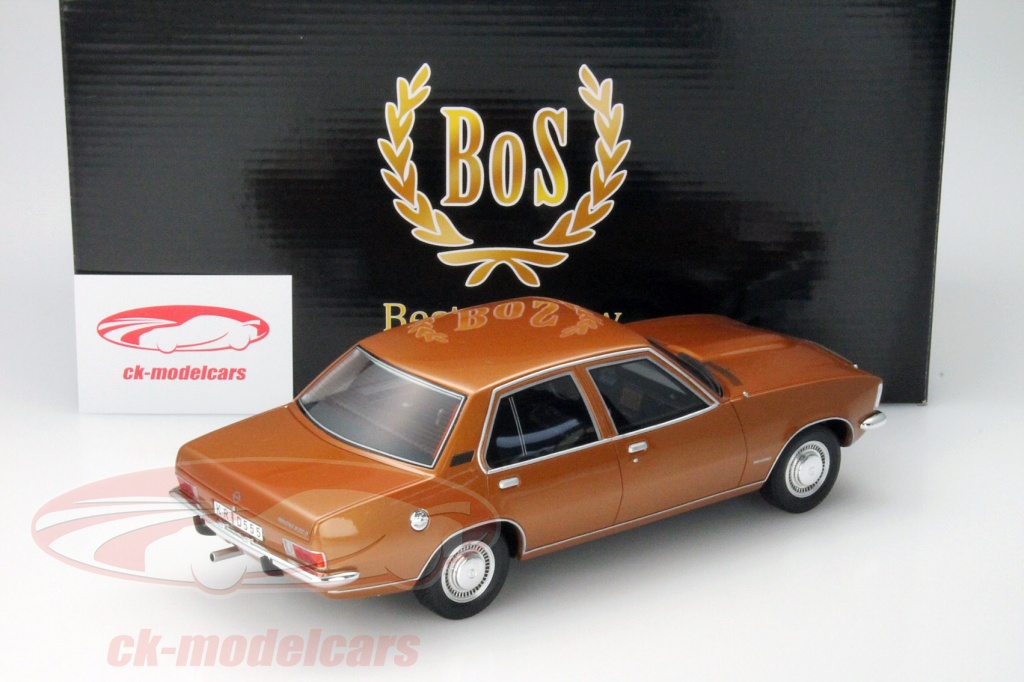 BoS-Models 1:18 Opel Rekord D 2100D Año 1973 oro oscuro BOS013 modelo ...