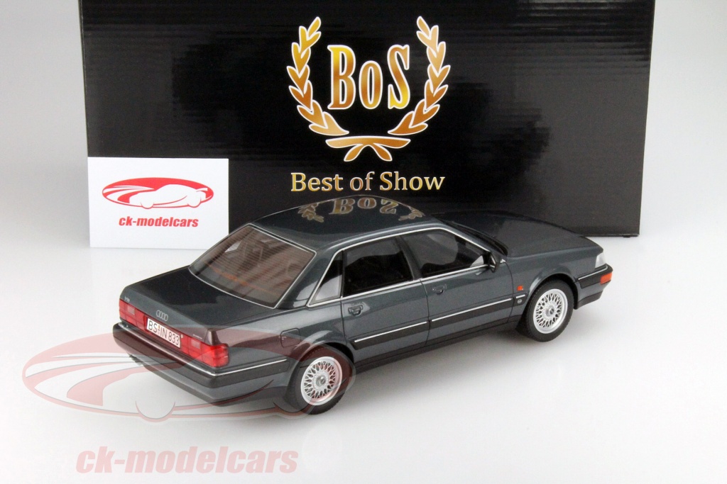 BoS-Models 1:18 Audi V8 gris métallisé BOS020 modèle voiture BOS020 190264