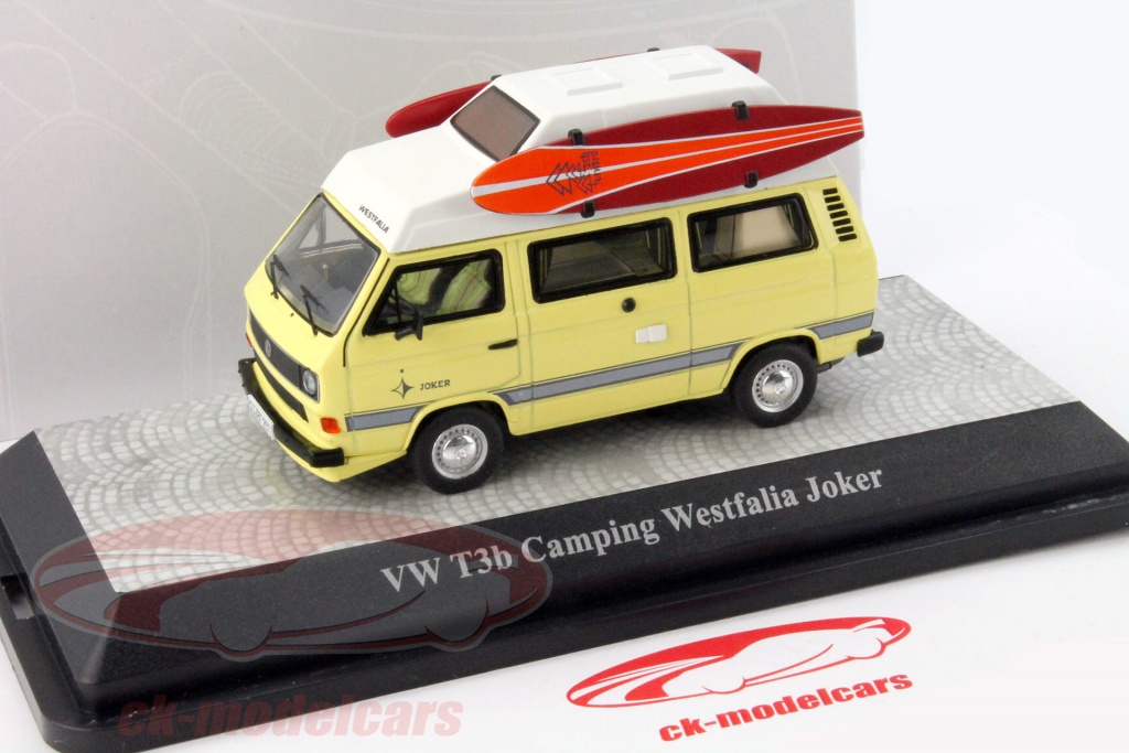 Volkswagen T3 1/18 Premium ClassiXXs A Westfalia Joker Brown Matt White Hochdach Ohne Vitrine