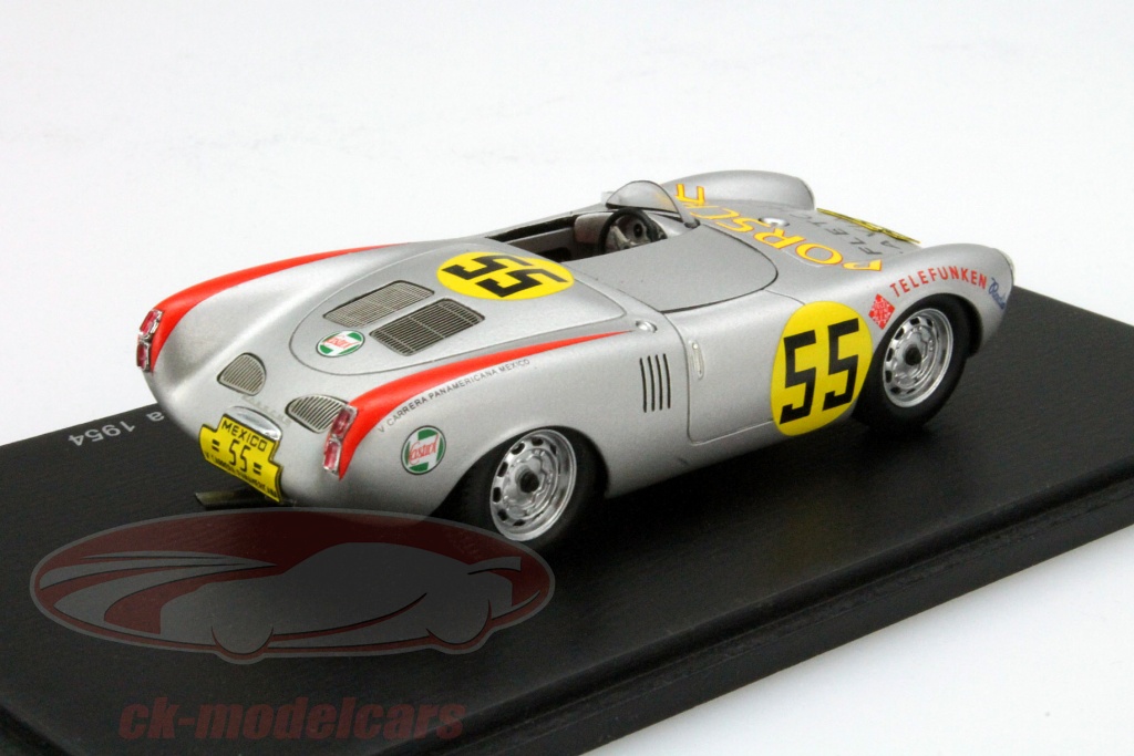 Spark 1:43 Porsche 550 Spyder #55 Carrera Panamericana 1954 MP010 ...