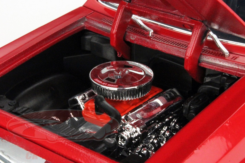 Modellino In Miniatura Chevrolet Camaro 1/18 Maisto SS 396 Cabriolet Rosso 1967 Sans Vitrine