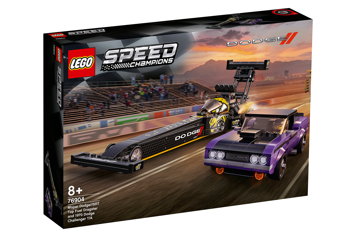 LEGO® Speed Champions Mopar Dodge//SRT Dragster & 1970 Dodge Challenger
