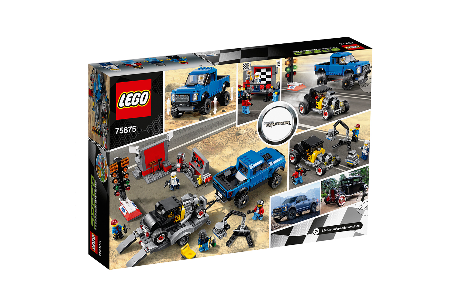 75875 LEGO® Speed Champions Ford F-150 Raptor and Ford Model A Hot Rod 75875 ...