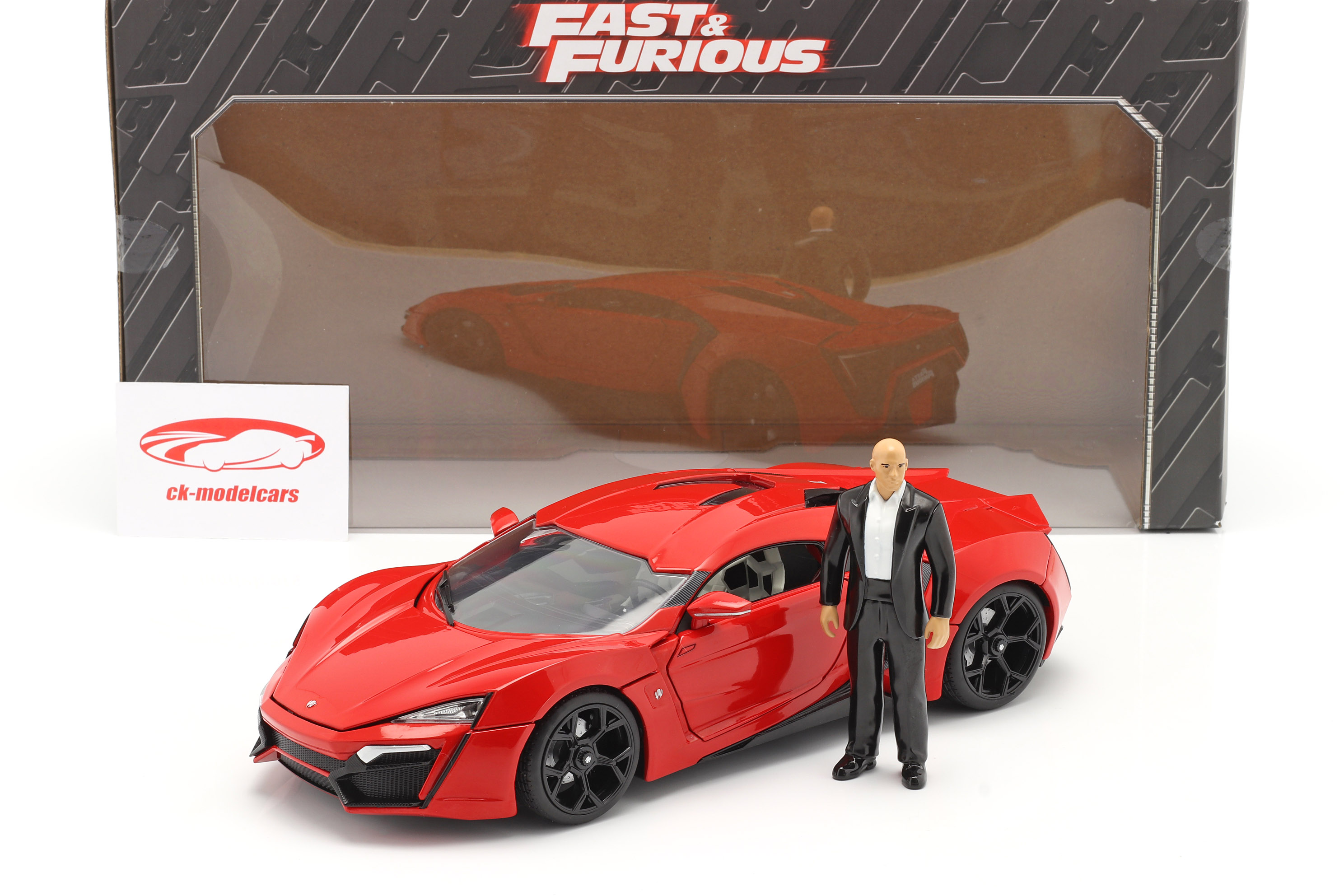 Dom's Lykan Hypersport 2014 Fast & Furious 7 (2015) Met figuur 1:18 Jada Toys