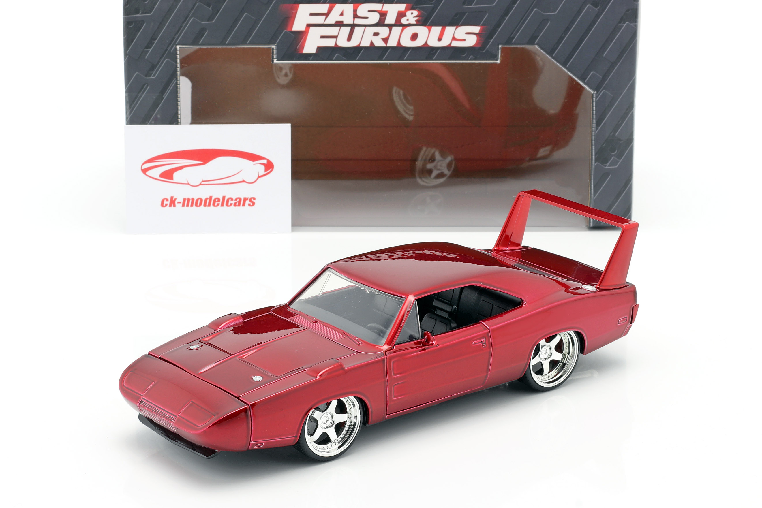 Dodge Charger Daytona Anno 1969 Fast and Furious 6 2013 rosso 1:24 Jada Toys