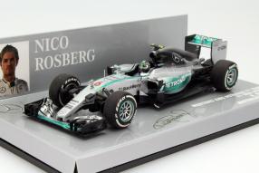 model car Nico Rosberg Formel 1 2015 #6 scale 1:43