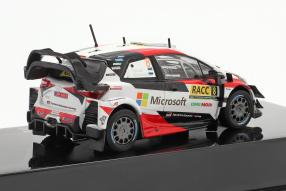 diecast miniatures Toyota Yaris WRC No. 8 2nd Rallye Catalunya 2019 1:43 Ixo