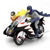 Batman and Robin on the road - HotWheels with the Batcycle