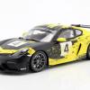 Two models to the Porsche Cayman GT4 Clubsport in 1:43 and 1:18