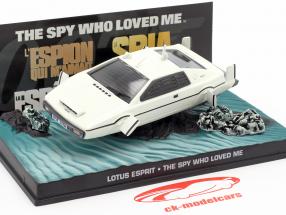 Lotus Esprit James Bond Movie Car white The Spy Who Loved Me 1:43 Ixo