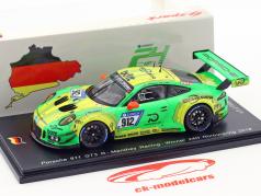 Porsche 911 GT3 R #912 vincitore 24h Nürburgring 2018 Lietz, Pilet, Makowiecki, Tandy 1:43 Spark