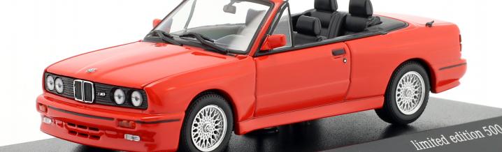 BMW M3 E30 Cabriolet by Minichamps in scale 1:43