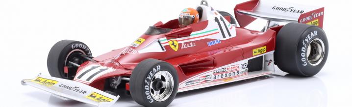 Zwei Klassiker, zwei Podestplätze: Weltmeister-Ferrari von 1977