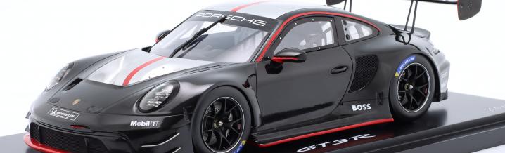 Porsches aktueller GT3-Rennwagen in der Lackierung als „Presentation-Car“