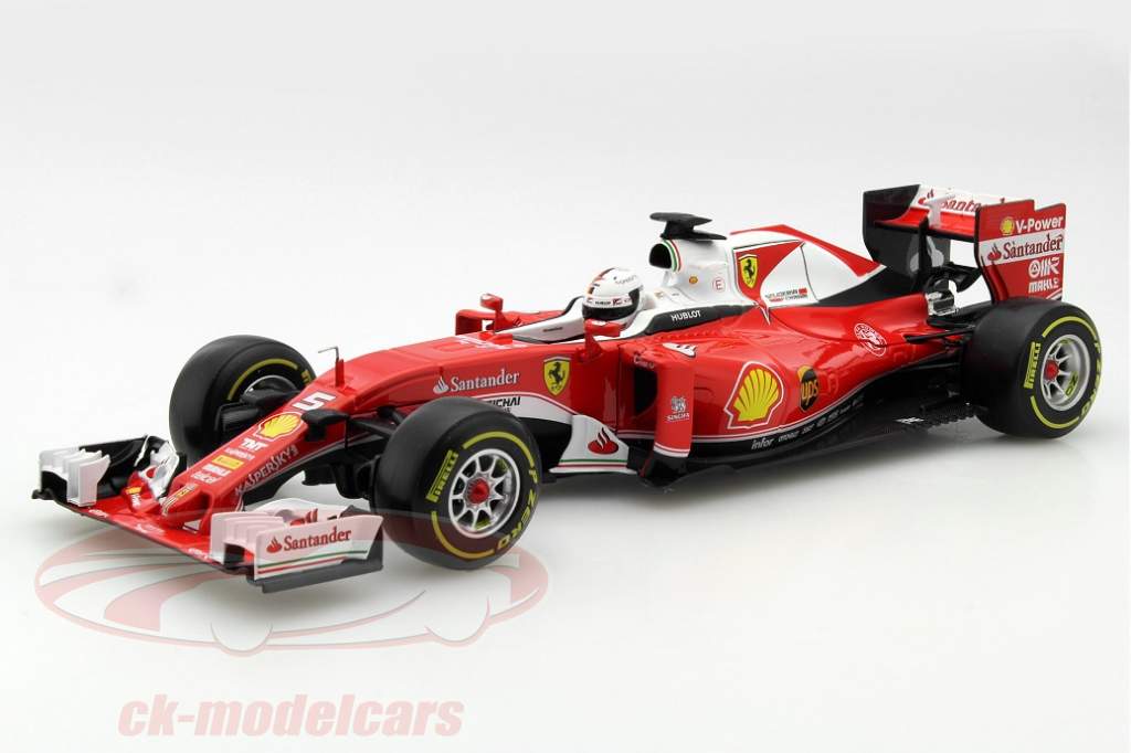 model car 1:18 Ferrari SF16-H Formula 1 2016 # 7 Kimi Raikkonen red Burago 