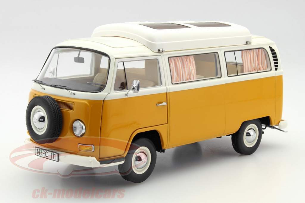 Verneigung vor Schuco: Modellauto VW T2 Campingbus in 1:18