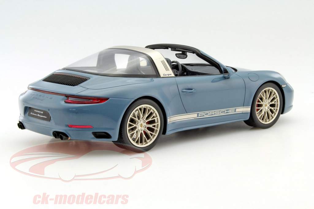 Porsche 911 991 Targa 4S Exclusive Mayfair Edition Silber Ab 2012 1/43 Spark Mod 