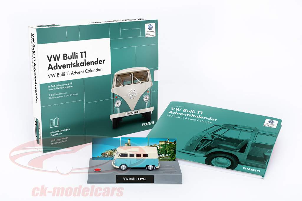 Franzis-VW Bulli Advent Calendar-Bully T1 Volkswagen model with sound Book 