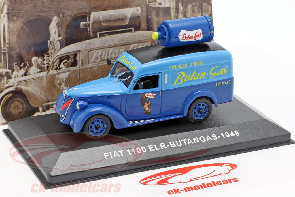 blau 1:43 Altaya Fiat 1100 T Transporter Zuegg Baujahr 1961 türkis