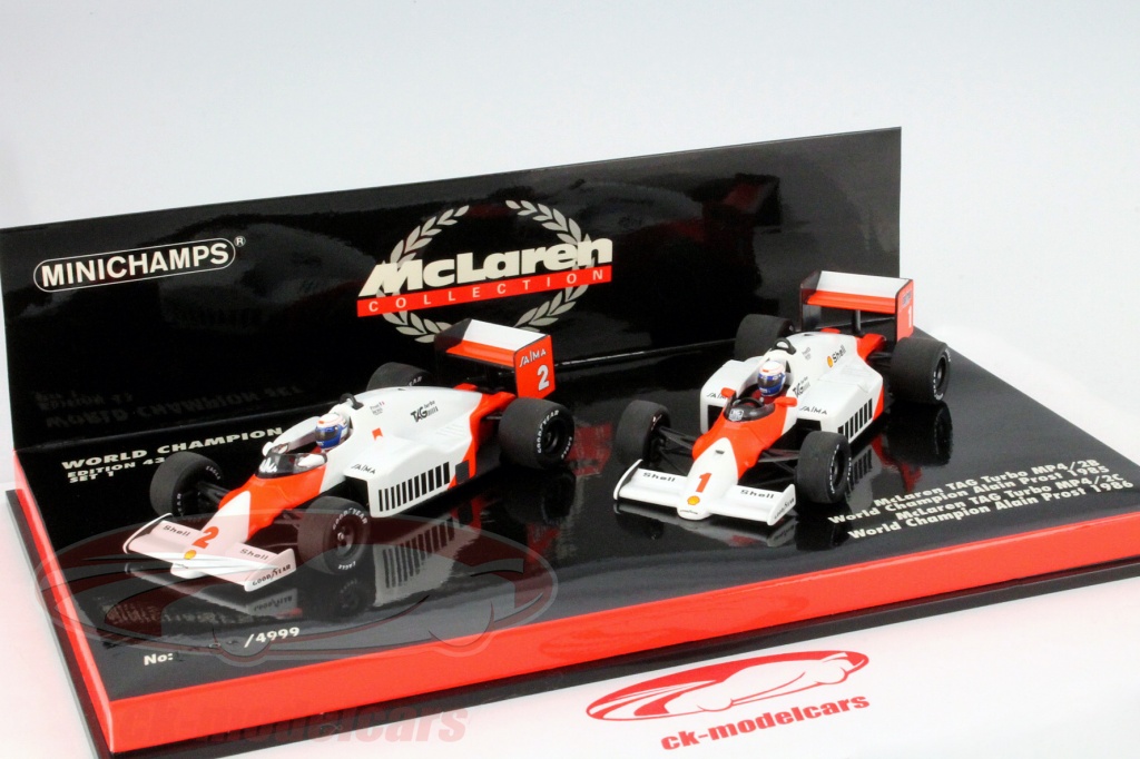 MINICHAMPS McLaren MP4/2B ワールドチャンピオンセット Minichamps 402 989901; McLaren World Champion Set; 1998/1999