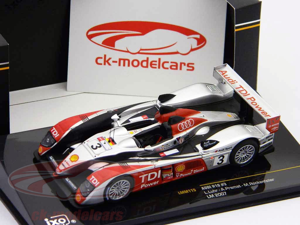 Modèle Audi R10 Le Mans 2007 - Édition N°3 - 1/43 IXO - État Vitrine, Boîte Abîmée
