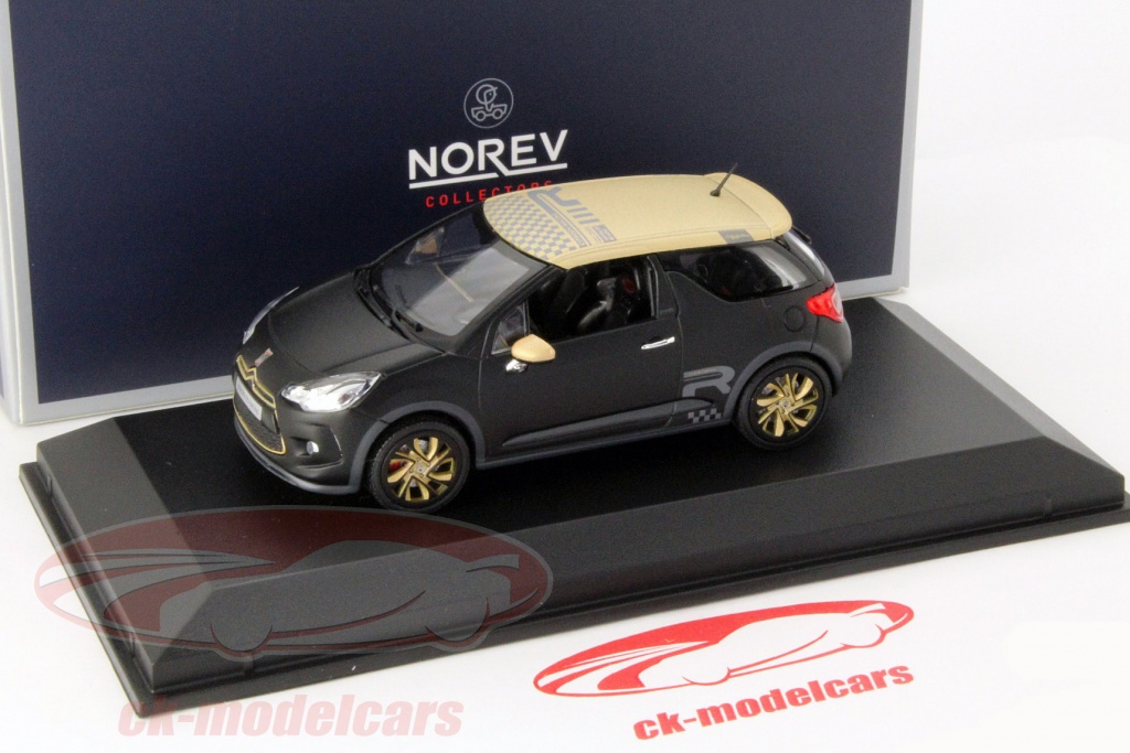 Norev 1/43 Citroën DS3 Racing Black & Gold - Miniature Collection Neuve