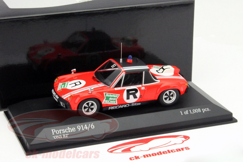 MINICHAMPS 400706503 Scala 1/43 PORSCHE 914/6 2.0L COUPE N 3 RALLY MARATHON DE L