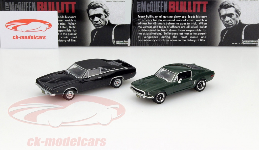Greenlight 86432 1/43 - Steve McQueen Bullitt 1968 Dodge