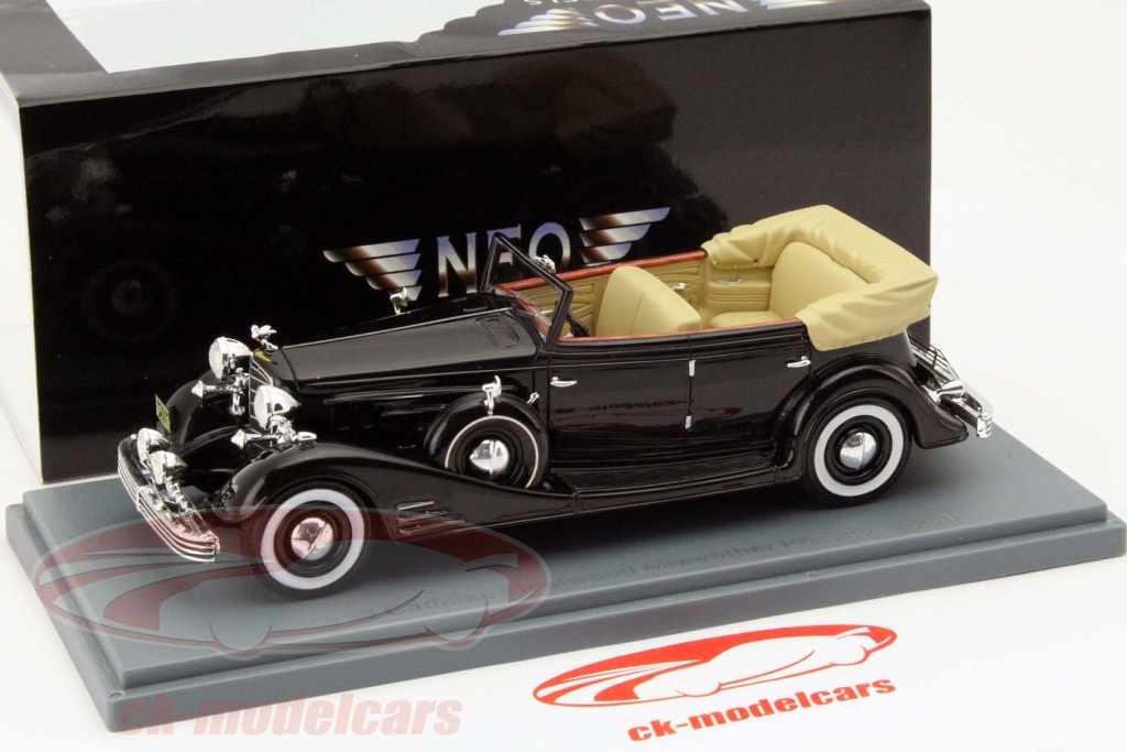 Neo 1/43 – CADILLAC FLEETWOOD ALLWEATHER PHAETON 1933 – Miniature Collection état Neuf