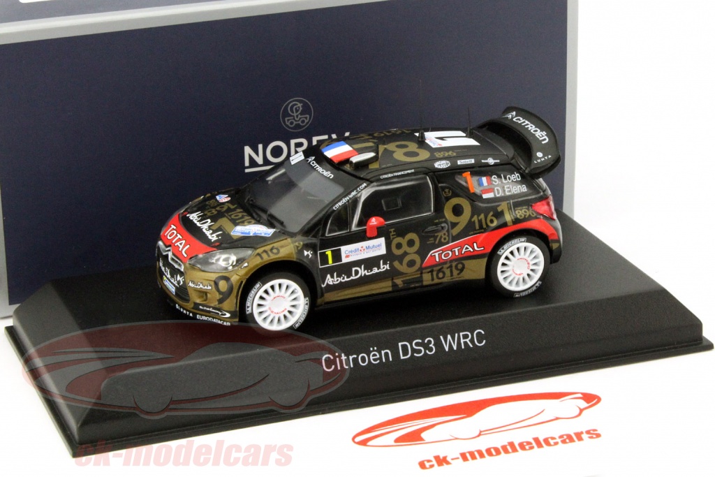 ZE388 NOREV 1/43 Citroen DS3 WRC #1 Rallye de France 2013 Loeb Ref