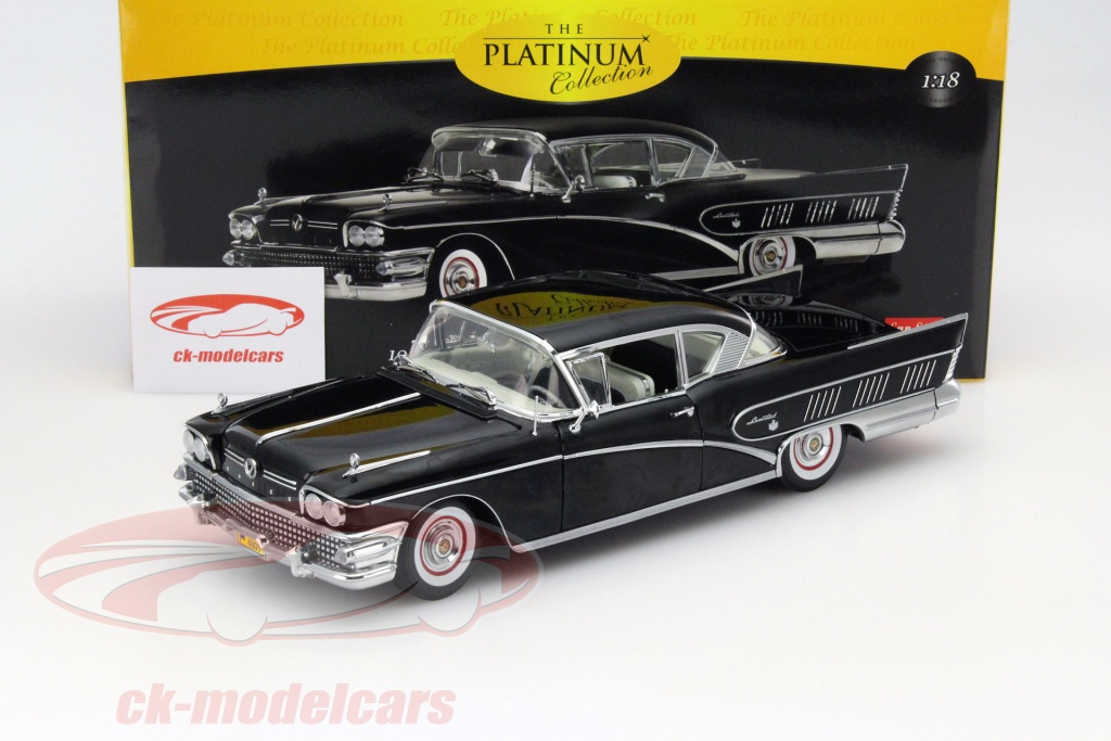 Sun Star Models 118 Buick Limited Riviera Coupe Ano 1958 preto 4805