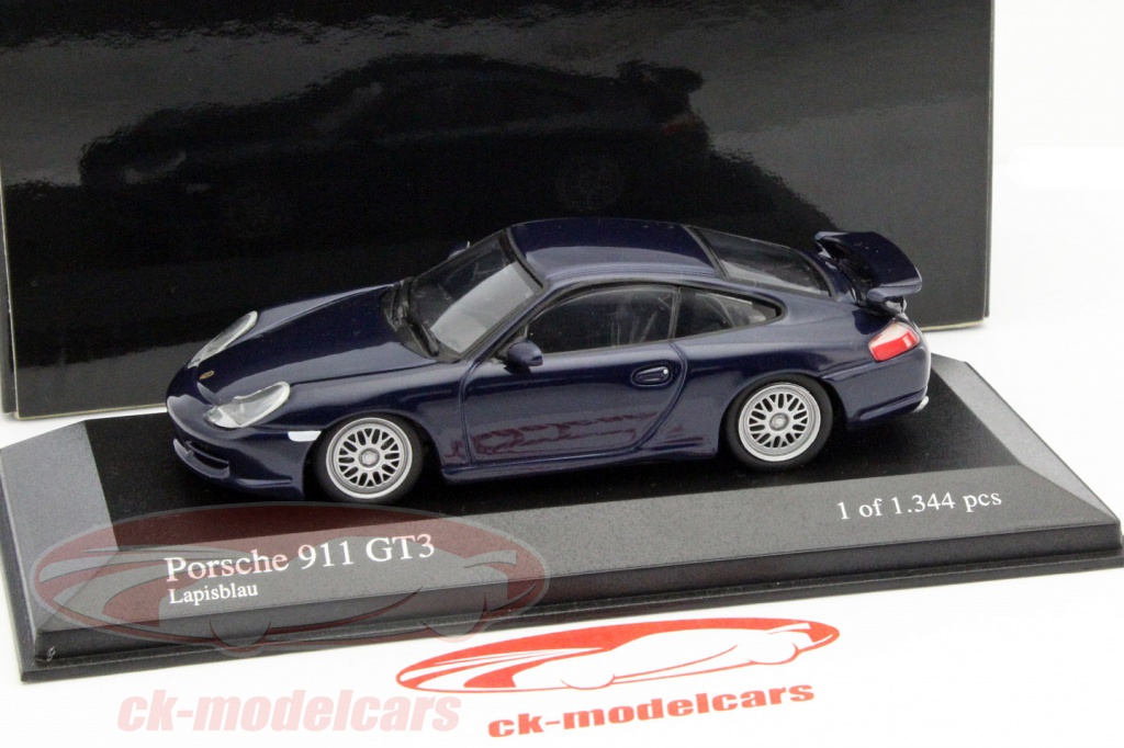 Minichamps 1/43 – Porsche 911 GT3 1999 Bleu Métallisé (réf. 430068007, Neuve)