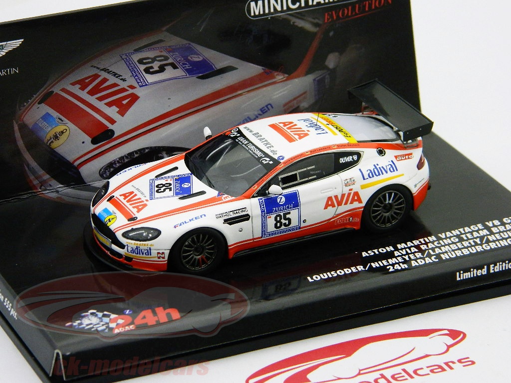 Avia Racing Livery Minichamps Evolution 1:43 Aston Martin Vantage V8 #85 Avia Racing 24h ...