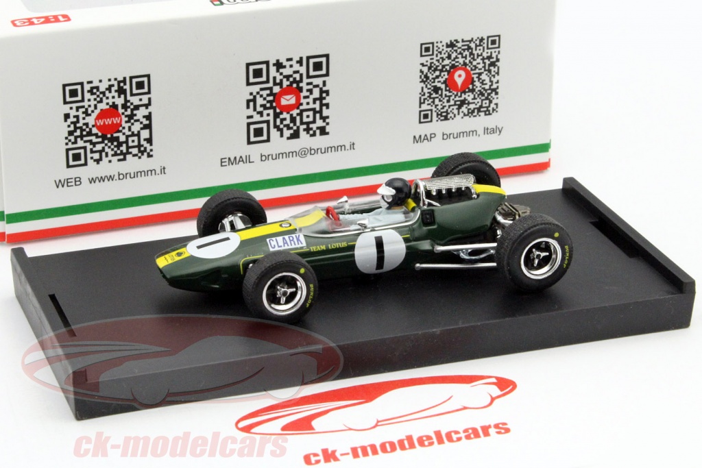 1:43 Spark (S1614) Lotus 33 Climax #1 Grand Prix d'Allemagne (german) 1965 Clark