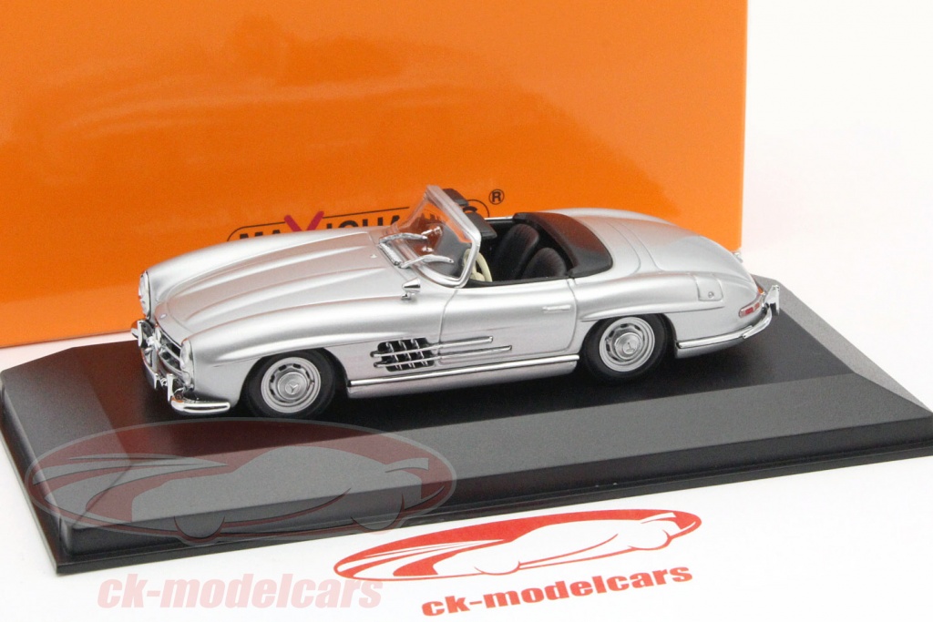 Minichamps 143 Mercedes Benz 300 Sl Roadster Baujahr 1955 Silber