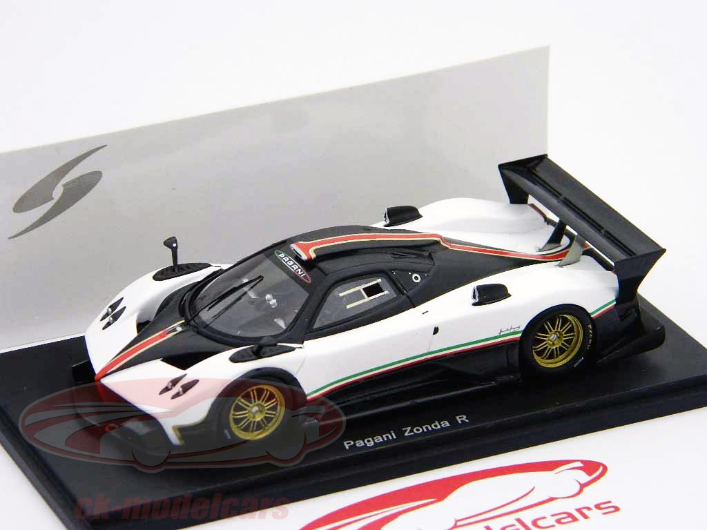 Spark 1:43 Pagani Zonda R white with stripedesign PD04311009 model car ...