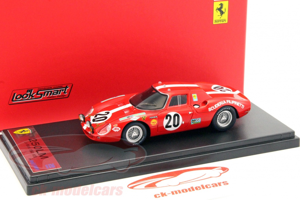 Miniature 1/43 Ferrari 250 LM N°34 - Vainqueur Daytona 1968 - Gunn & Ortega - Best