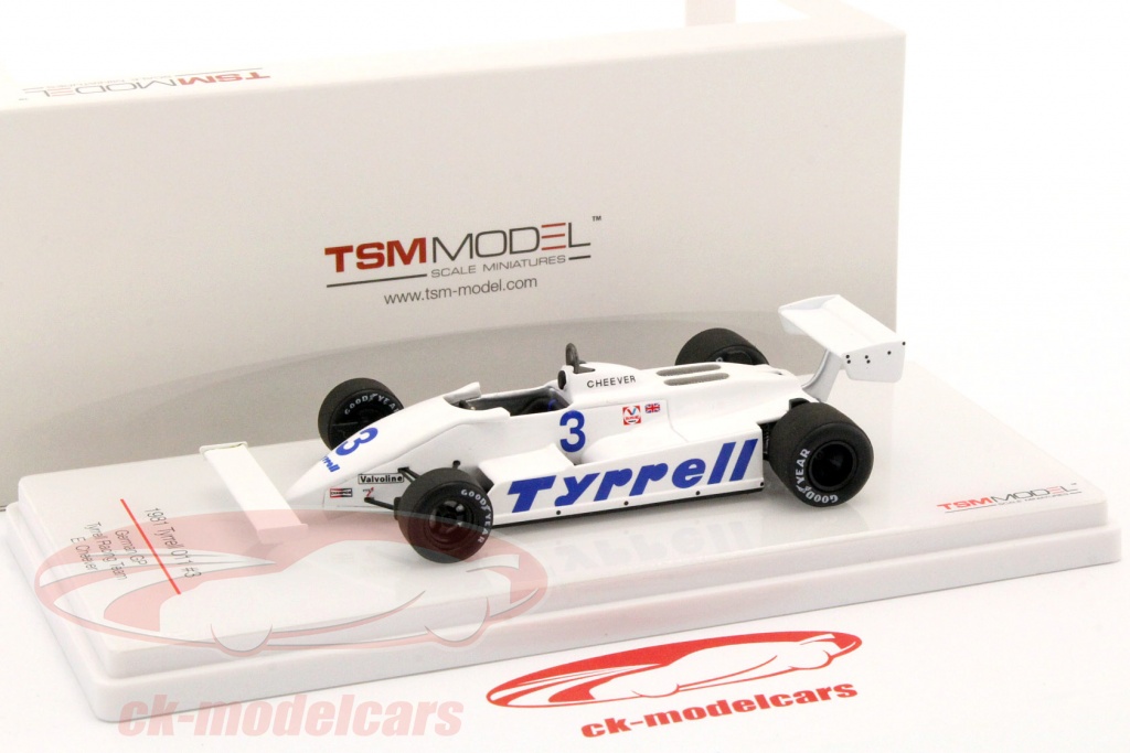 TrueScale Miniatures 1/43 Tyrrell 011 N.3 – GP Germania 1981 – TSM154361