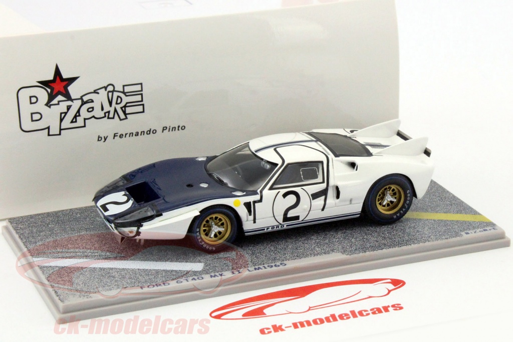 Miniature Ford GT40 #2 Le Mans 1965 – Bizarre 1/43 – Résine – Occasion