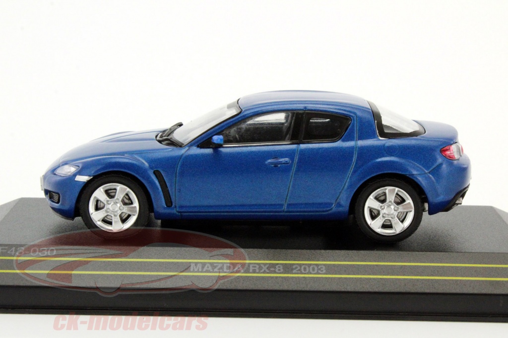 mazda cad 6 model Mazda 8  RX year CK 030: Modelcars blue 2003  F43 metallic