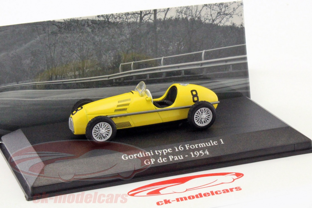 1:43 Ixo/Atlas Renault Gordini Type 16 Formule 1 #8 GP de Pau 1954 in