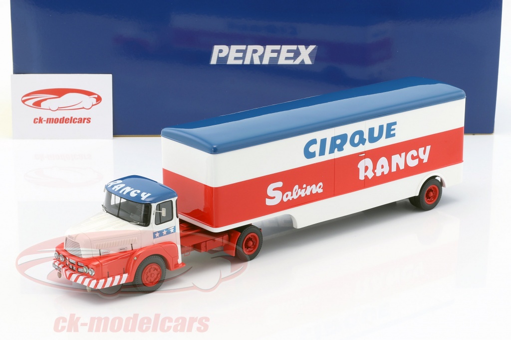 Camion PERFEX 1/43 Unic Izoard 1962 Avec Semi-remorque - Édition Limitée Cirque Rancy, Neuf En Boîte