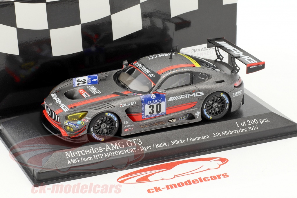 Minichamps 1 43 Mercedes Benz Amg Gt3 30 24h Nurburgring 16 Htp Motorsport Model Car Minichamps 1 43 Mercedes Benz Amg Gt3 30 24h Nurburgring 16 Htp Motorsport Model Car