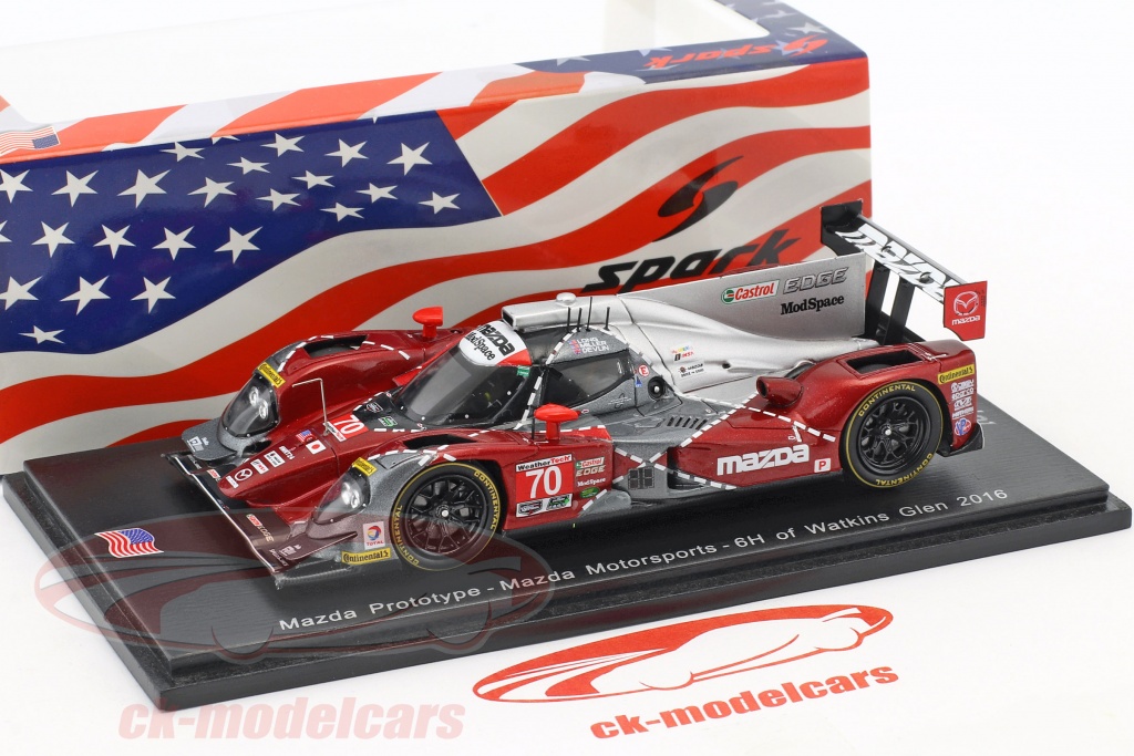 Spark 1:43 Mazda Prototype #70 6h Watkins Glen 2016 Long, Miller 
