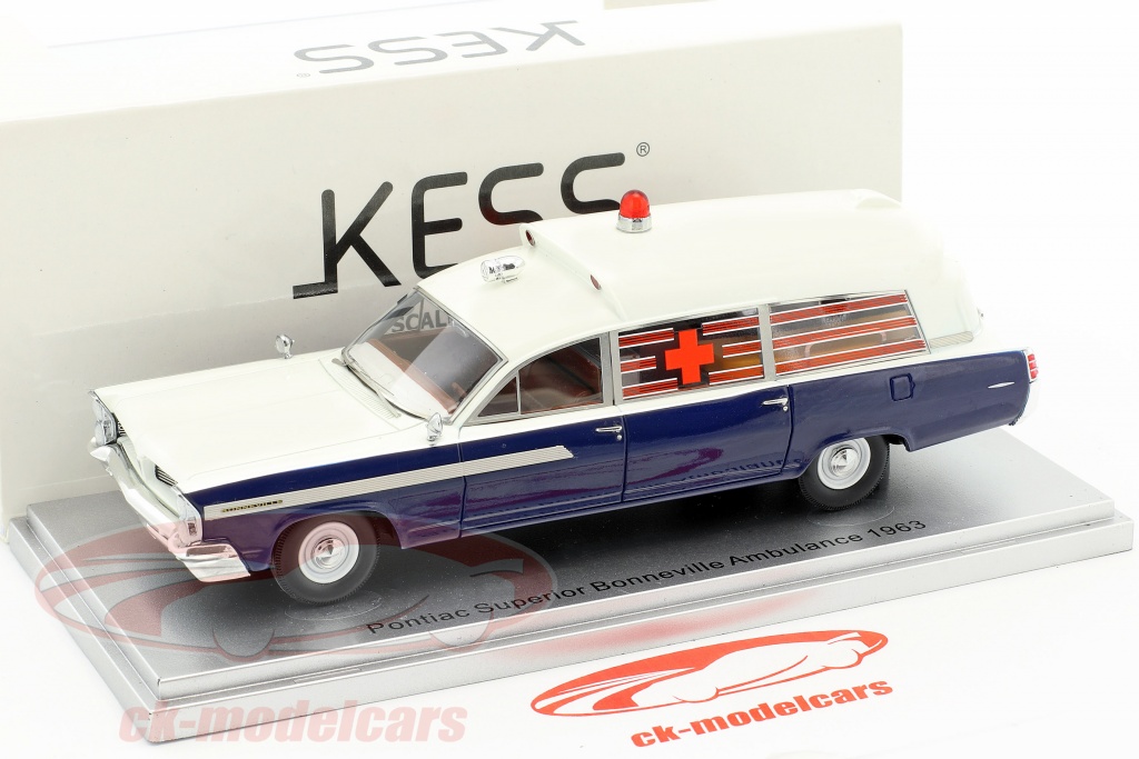 Miniature Kess Chevrolet National Ambulance Royal Oak Michigan – 1/43, Résine, Neuve