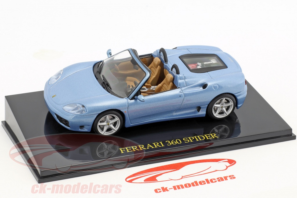 Ferrari 360 Spider in Metallic Blue 1-43 scale new in pack 