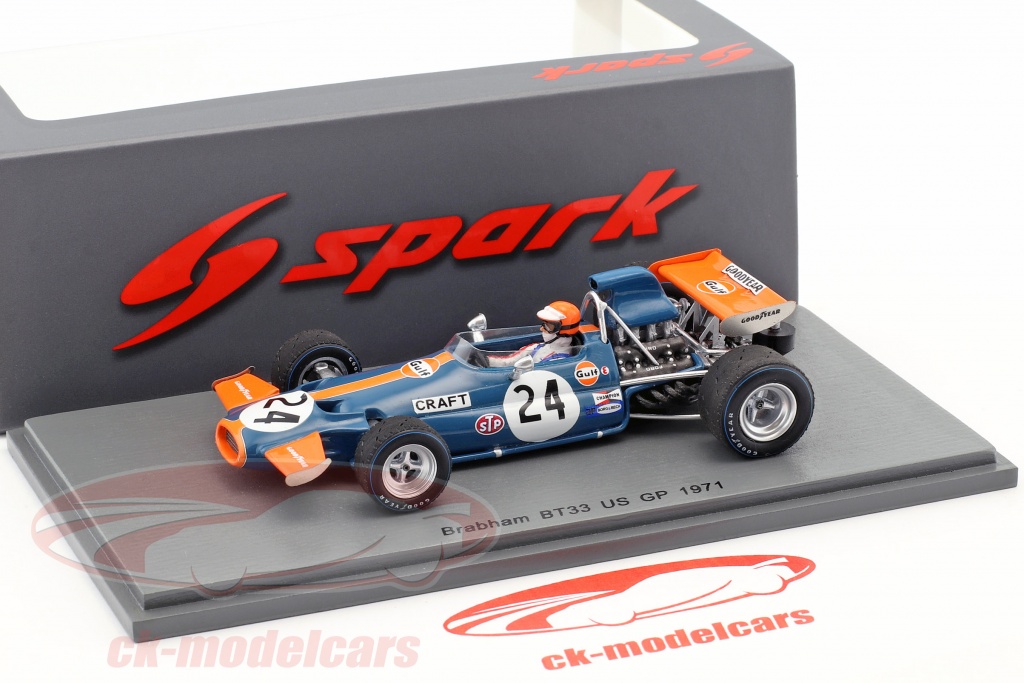 SCHENKEN: A 1:43 scale spark Brabham BT33 as raced by Tim Schenken to third place