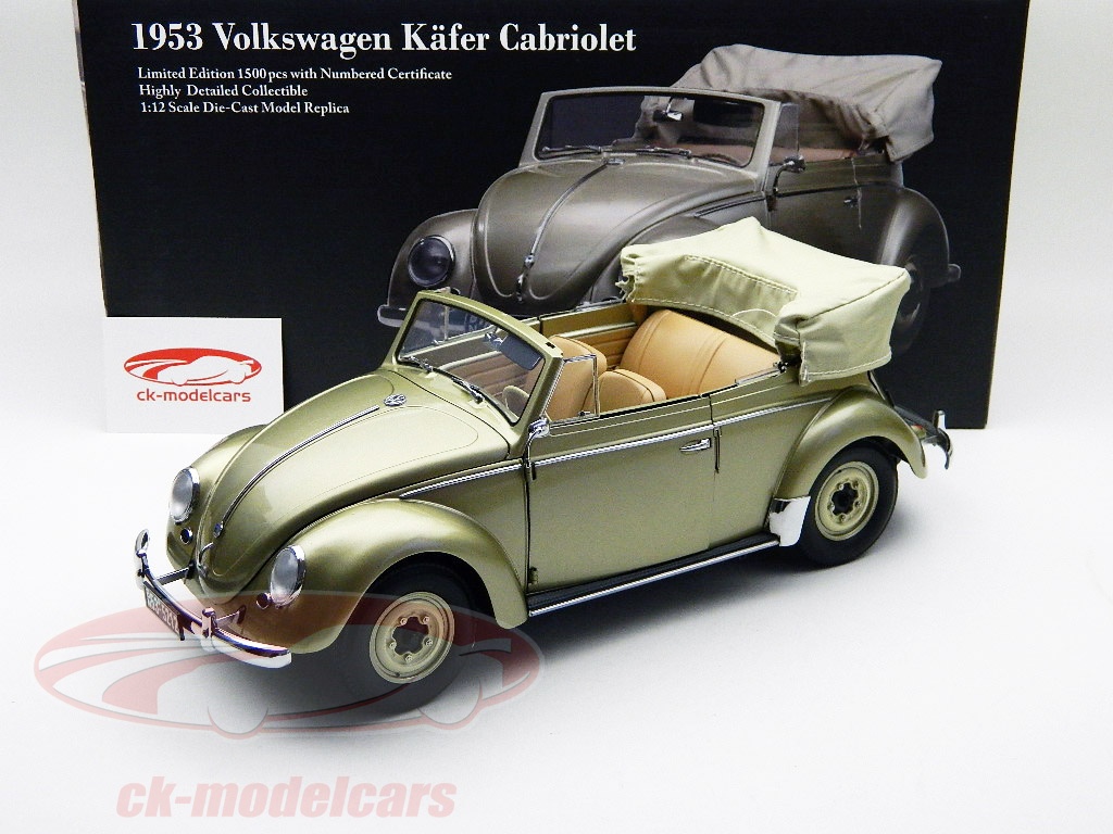 Sun Star Models 1:12 Volkswagen Beetle Bj. 1953 Cabriolet metallic 