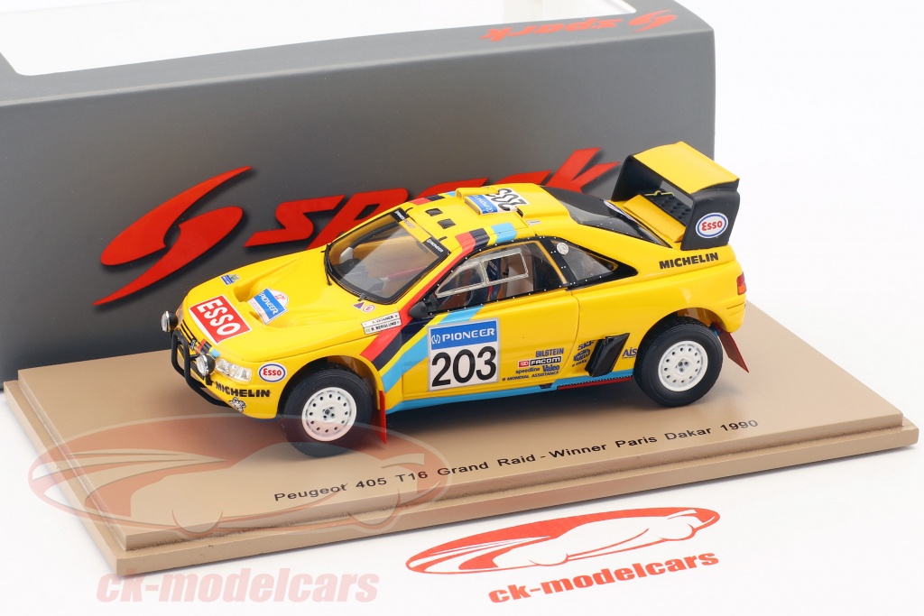 Ixo Peugeot 405 T16 #203 – Vainqueur Dakar 1990 – Miniature 1/43 D'occasion
