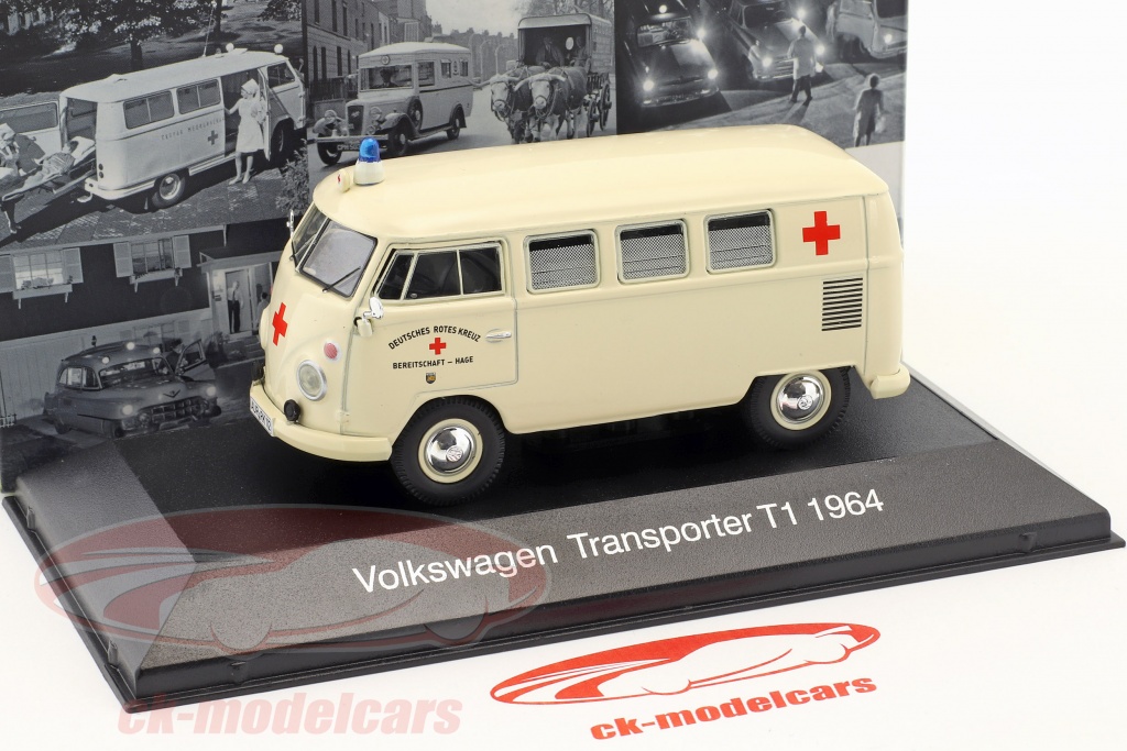 Miniature Volkswagen Combi T2 Ambulance Croix-Rouge – Kovap 1/43 – Métal – Neuf